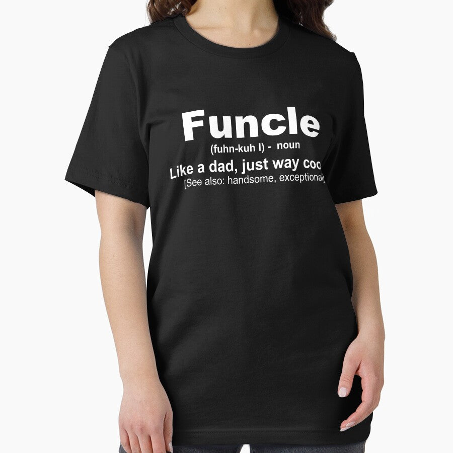 Funcle T-shirt - Gift for Uncle - Funny Uncle Shirt - Sticker Redbubble by bluehatgraphics