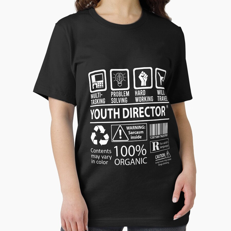 Youth Director T Shirt - MultiTasking Certified Job Gift Item Tee by sabinacsnm