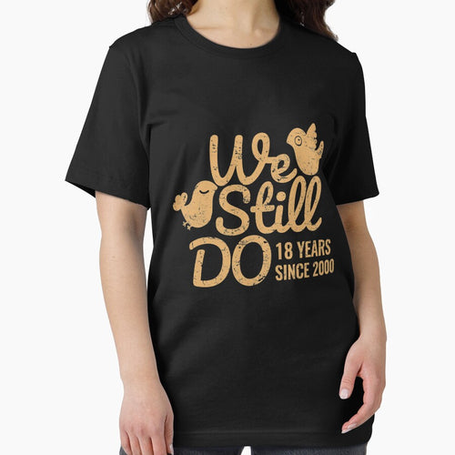 18th Wedding Anniversary Gift Tee Eighteen Years of Marriage Couple Clothing, Phone Cases And Other Gifts by MemWear