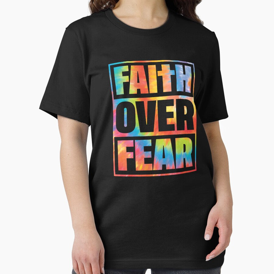 Christian Quote Faith Over Fear Typography by bolimj