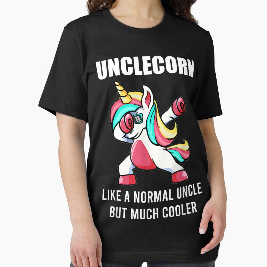 Funny Uncle Unicorn Unclecorn Tee Dab Birthday Fun Mens Gift by HillyArts