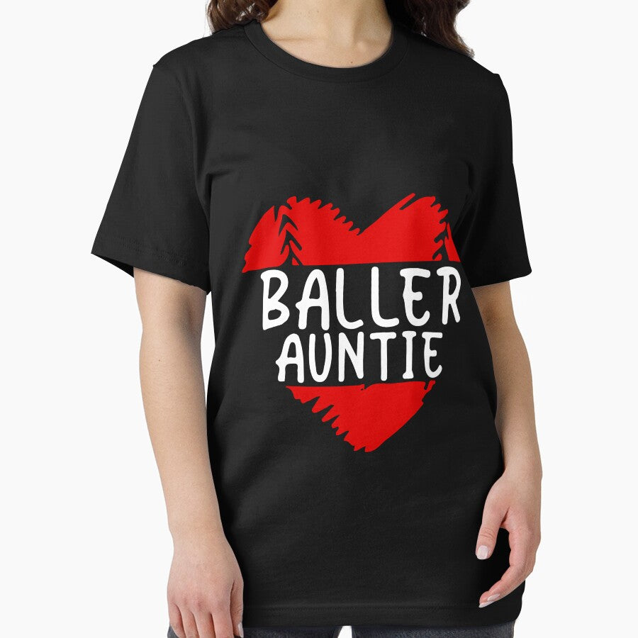 Aunt Baseball Shirts For Women Baller Auntie Mother's Day by MGHdesign