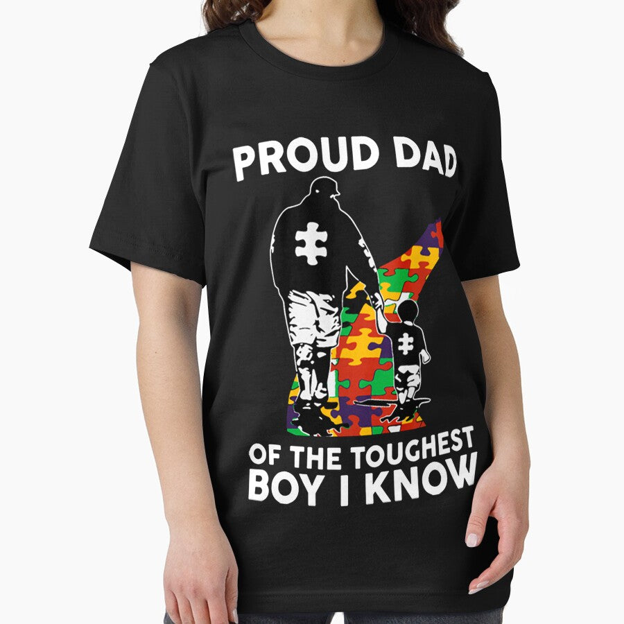 Proud Dad Of The Toughest Boy I Know Autism Awareness by SamArtistbyAUS