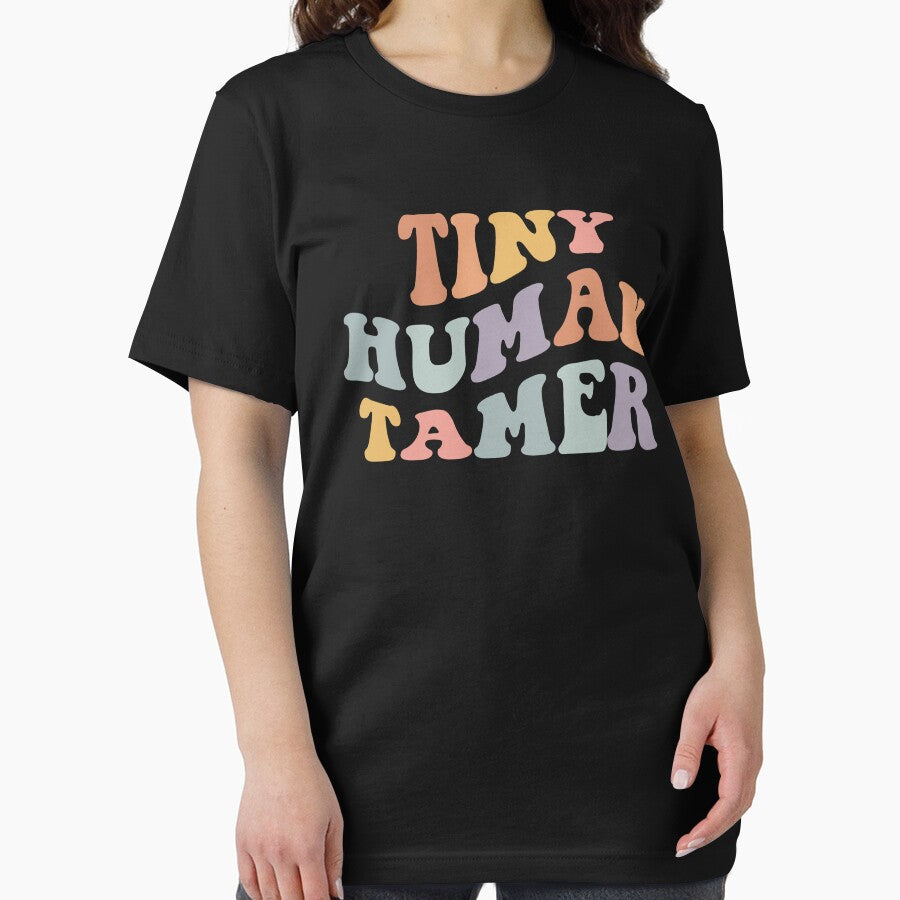 Tiny Human Tamer Funny Teacher  Sarcastic Teacher Life by CarolynDesign