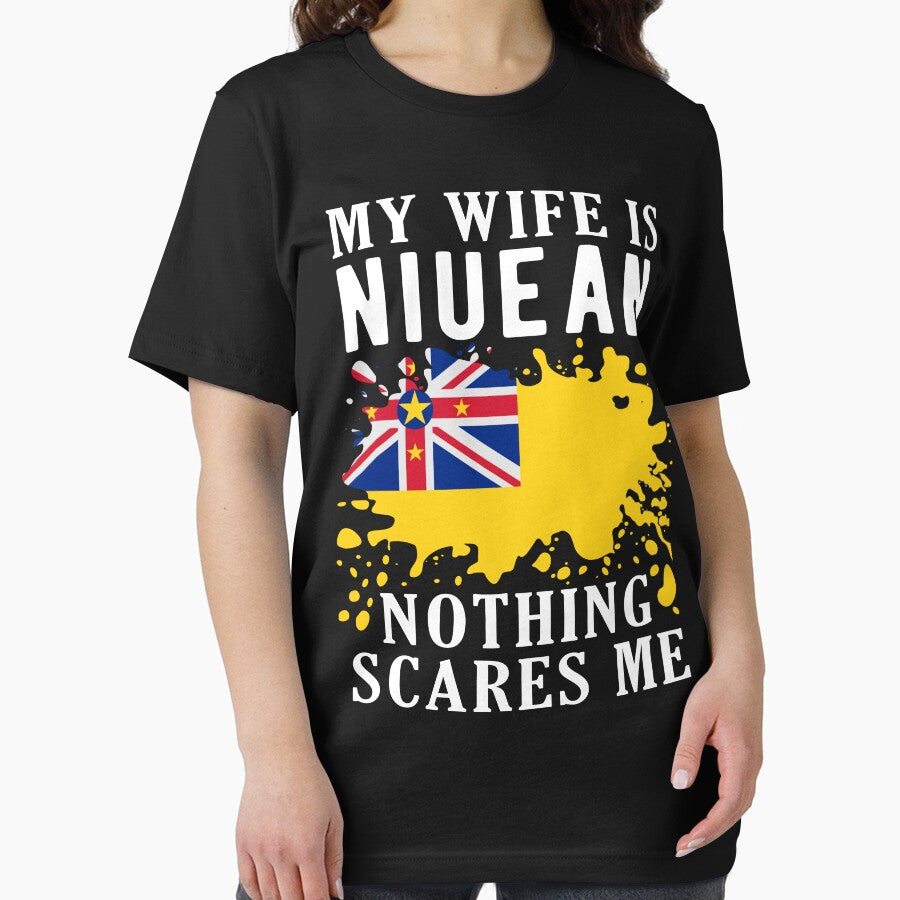 My Wife Is Niuean Nothing Scares Me Niue Flag by OX-tright