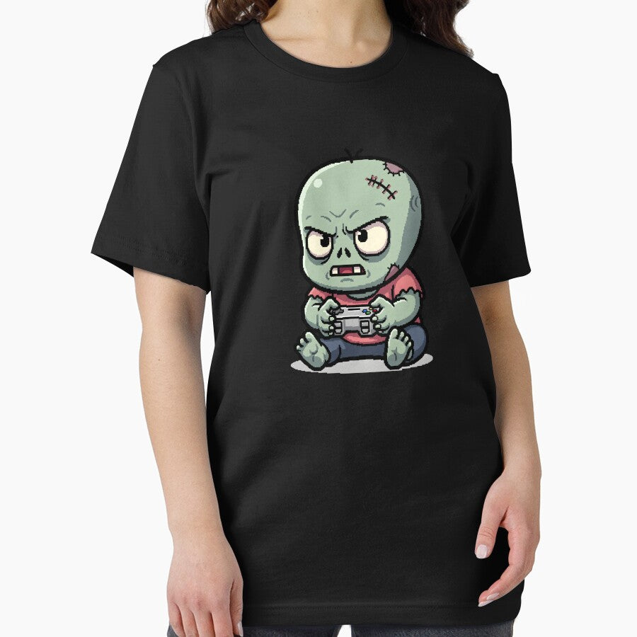 Gamer Zombie - Funny Intense Gaming Pixel Art by Sredsub