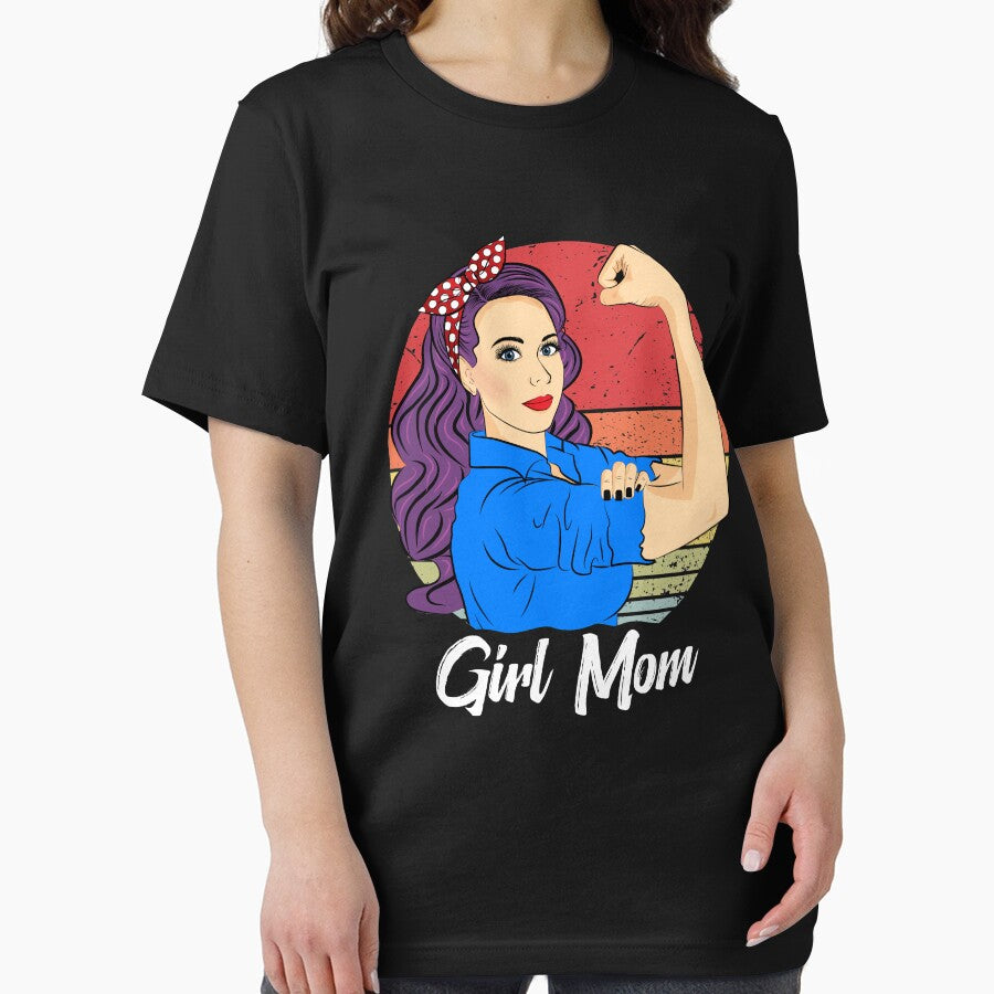 Girl Mom Vintage Sunset Retro Mom by ZNOVANNA