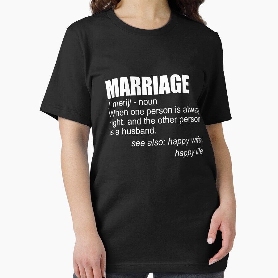 Funny Marriage Definition Funny Husband Wife Marriage Gear by DynamicDesign