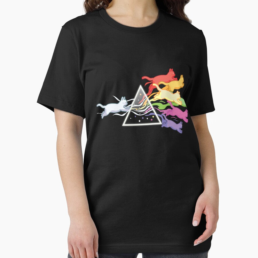 Cat Prism Rainbow Light Funny Physics Science Spectral Cat by Digital Story Time