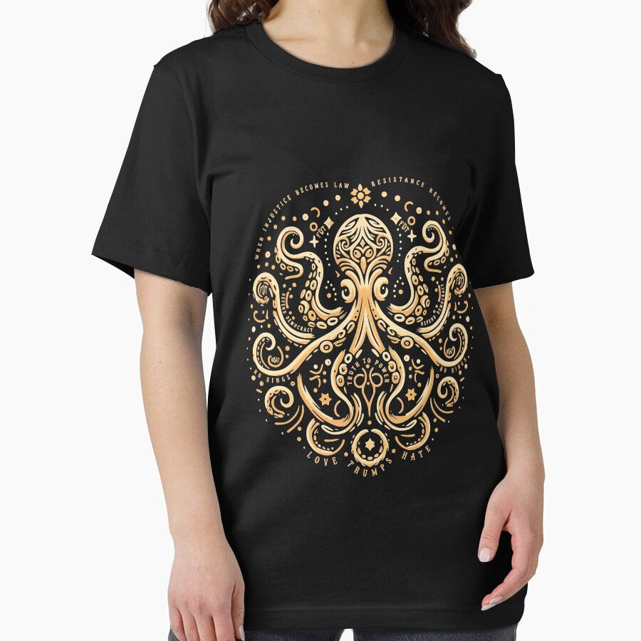 Subtle FDT Octopus Art Anti Fascist by Denisemichels