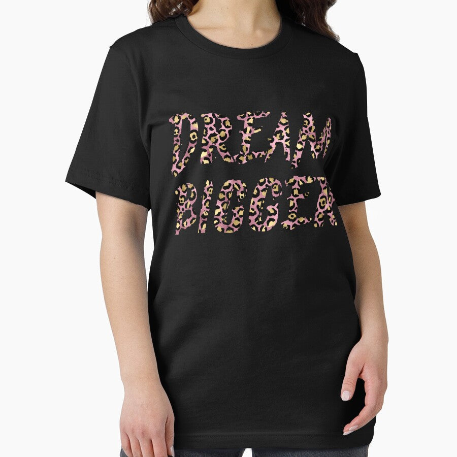 Dream Bigger in Pink and Gold leopard prints by lovesuperkarma