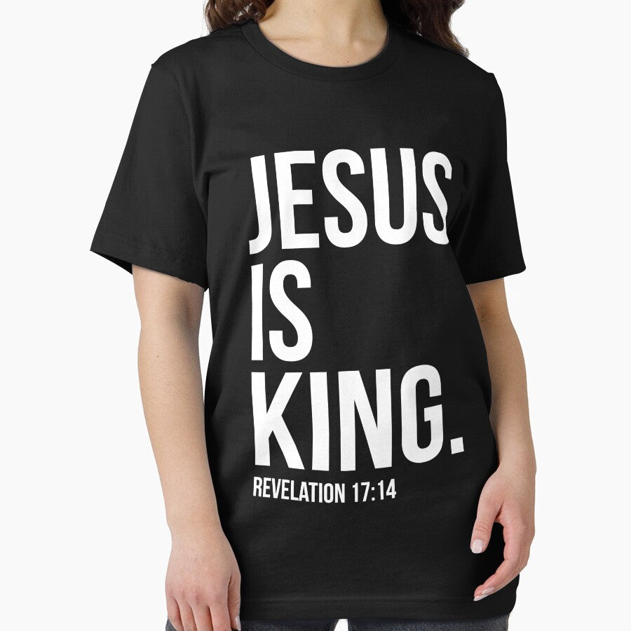 Jesus Is King Bible Scripture Quote Christian T-Shirt by Gloria0312