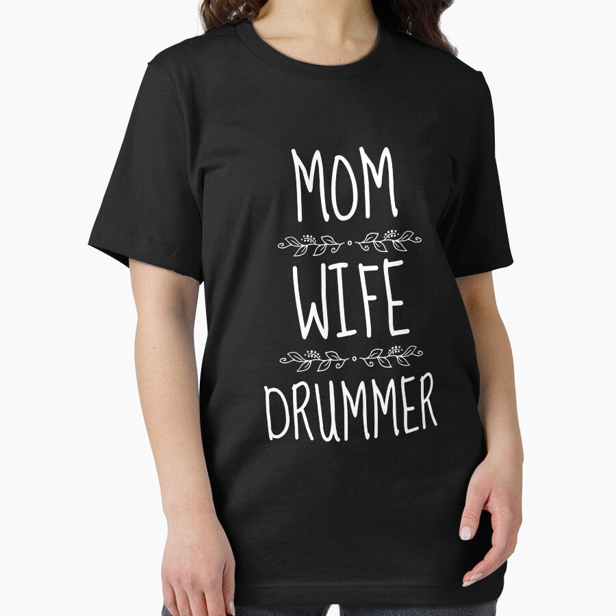 Mom Wife Drummer For Music Lover Mom And Drum Player Wife As A Mom Musician by Funwithmusic
