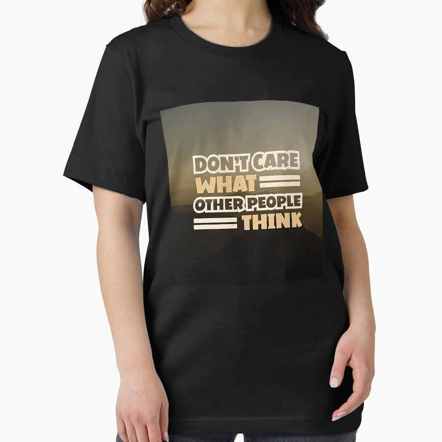 Don't Care What Other People Think, Inspirational and Motivational Quotes Design by Barcocha34