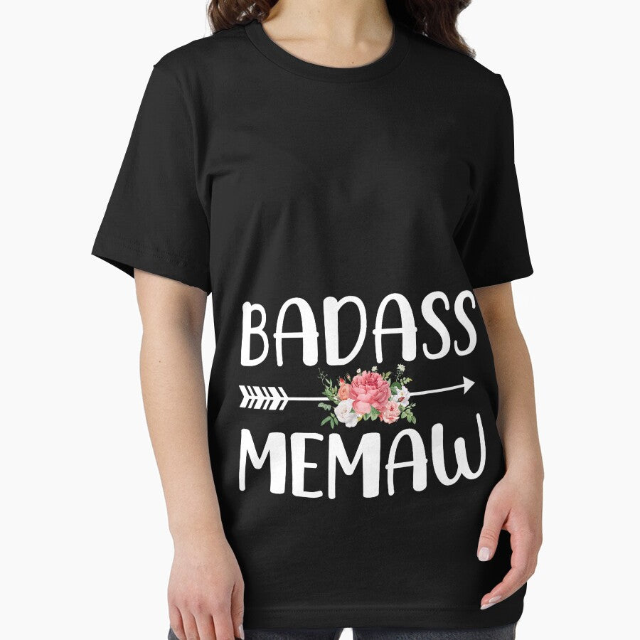Badass Memaw Shirt For Women Mother_s Day T-Shirt by CriseldaBruning