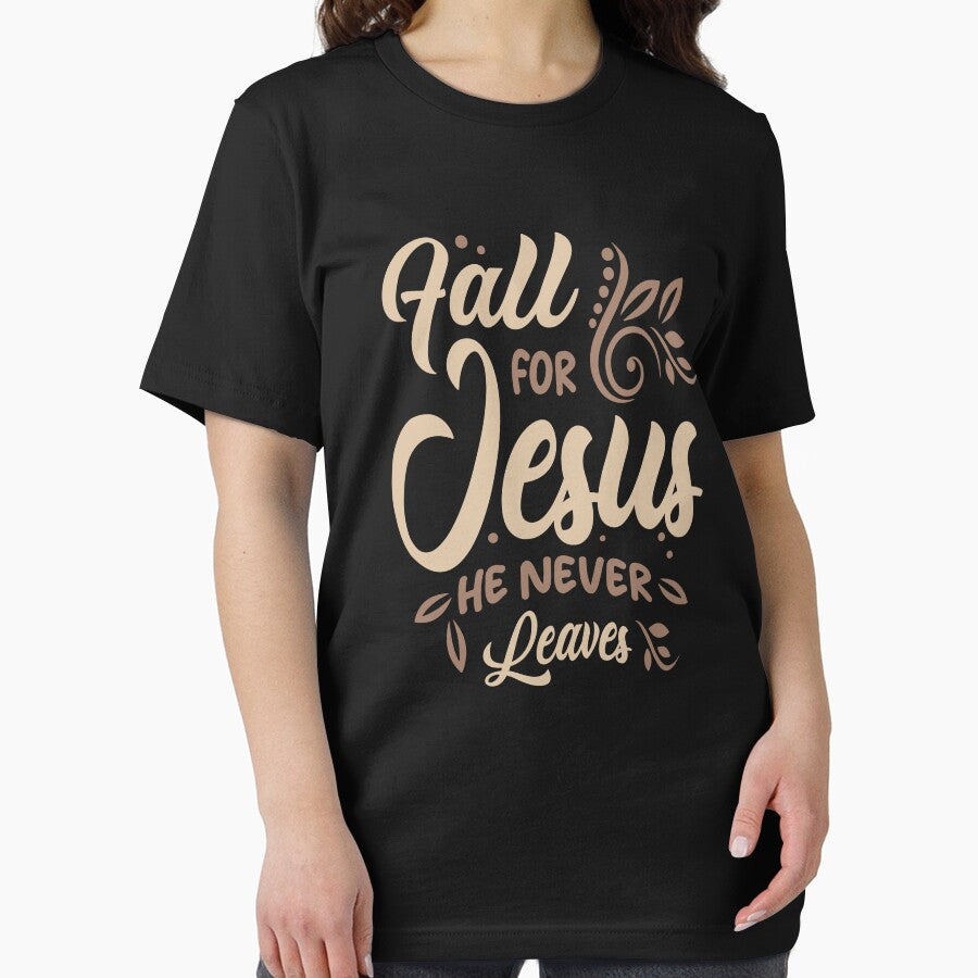 Jesus Never Leaves Inspirational Christian Quote by cidolopez