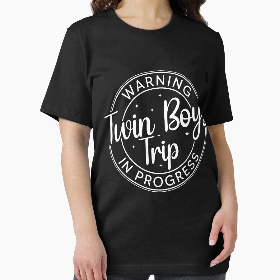 Warning Twin Boys Trip In Progress Twin Boys Trip Gift by OX-tright