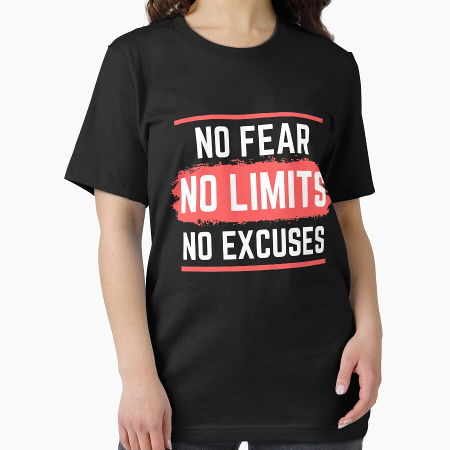No Fear No Limits No Excuses - Motivation Workout Gift by RE PIXEL