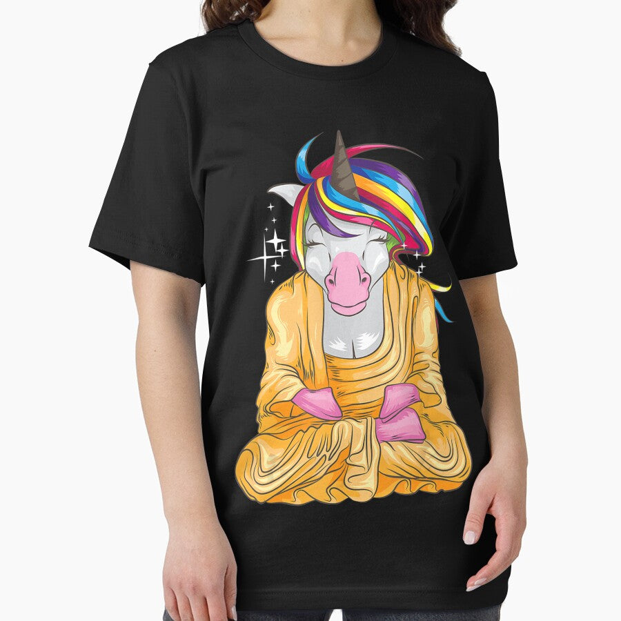 Cool Unicorn Buddhist Meditation Funny Yoga Teacher Animal Lover by EmilyPippin