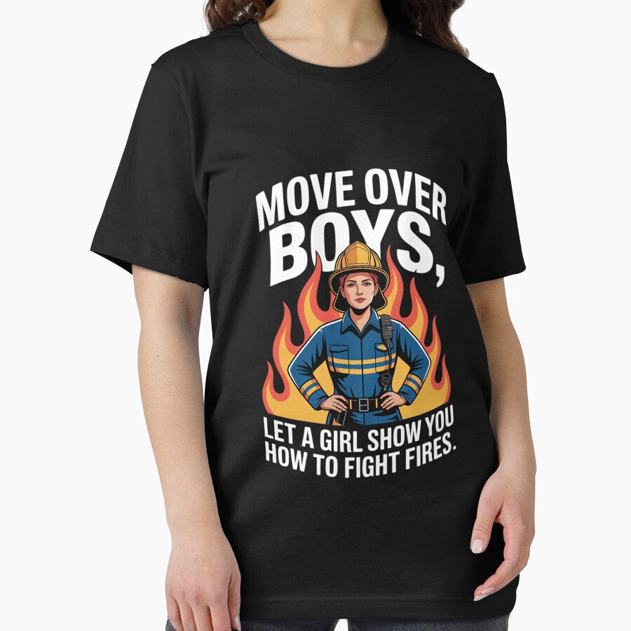 Move Over Boys Firefighter Women Empowerment Strong by Bstilablhot