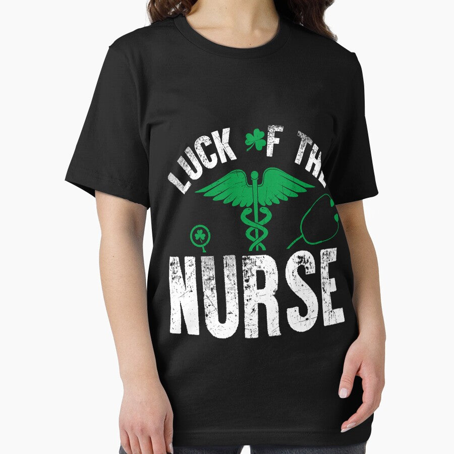 Luck Of the Nurse St. Patrick's Day Holiday Men Women T-Shirts by q4success