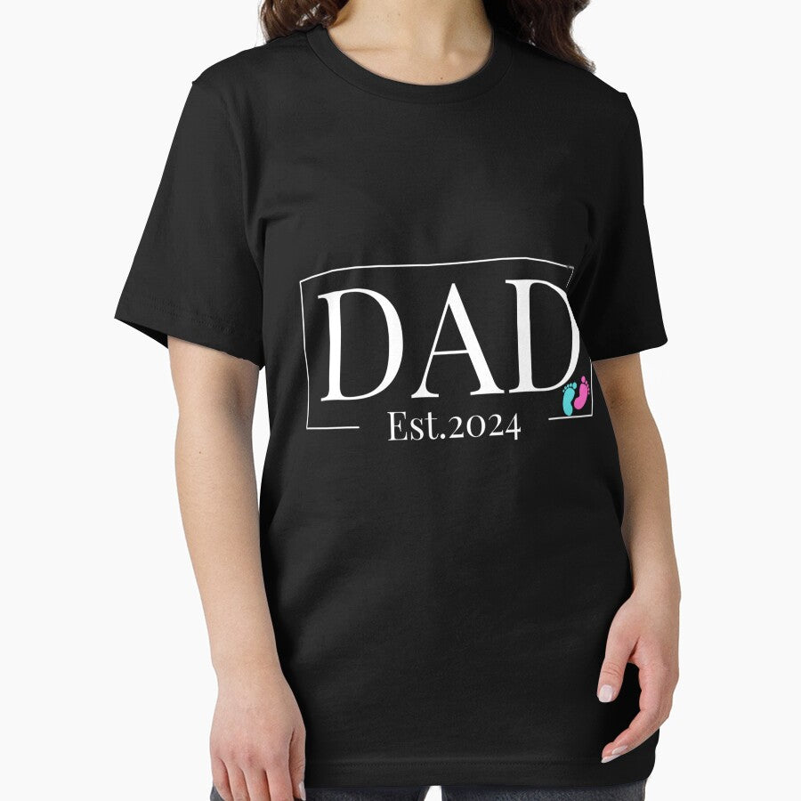 dad Est.2024 ,Girl or Boy dadT-shirt, Baby Shower boy or girl T-shirt by VioraShopNow