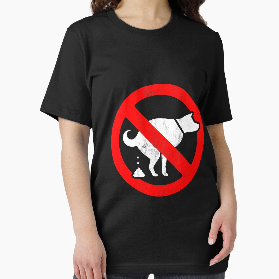 Funny S Dog No Pooping Sign - Animals Humor Pets Poop by noirty