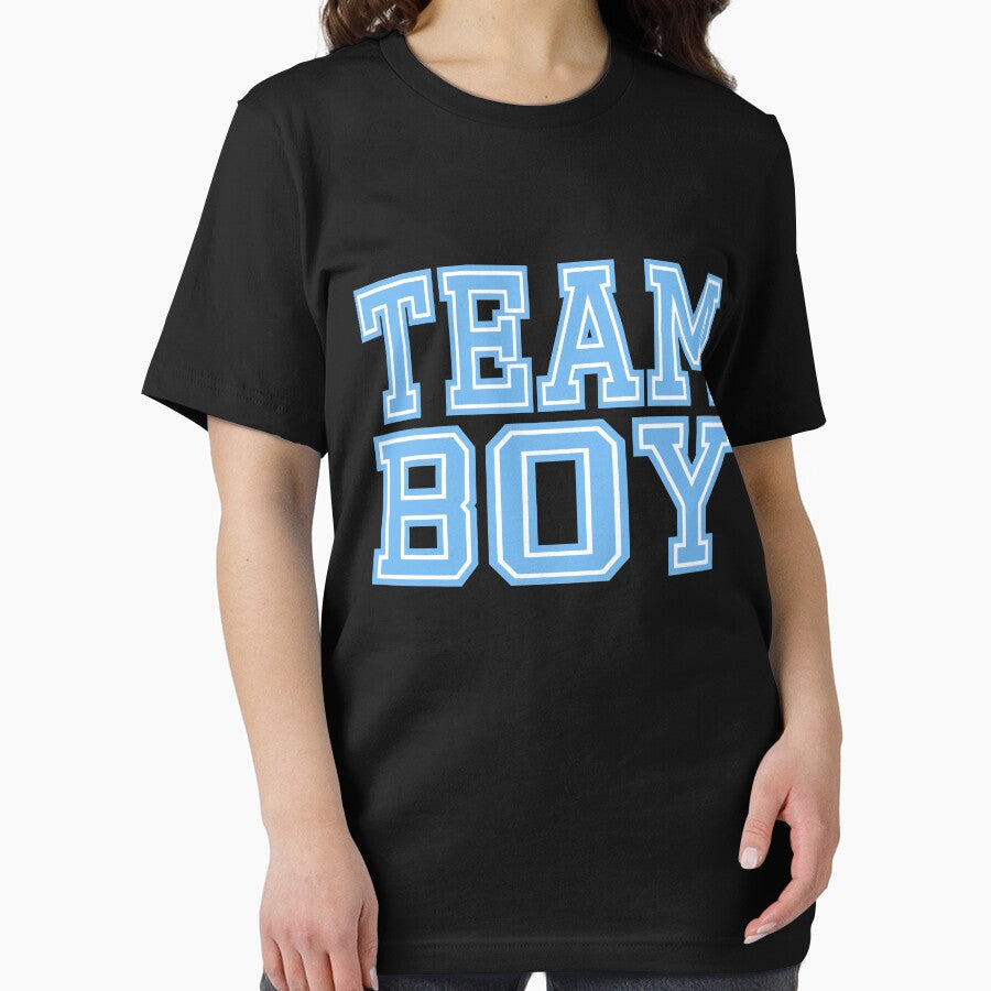 Team Boy Mom Baby Shower Blue Gender Reveal Party Cute Funny Gift by arcadetoystore