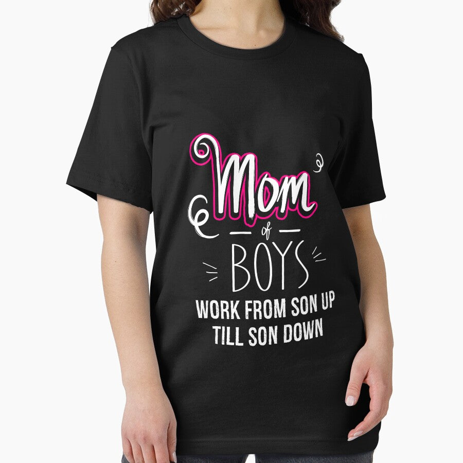 Mom of Boys Work From Son Up Till Down, Mom of Boys Gift, Boy Mom by Designs4Less