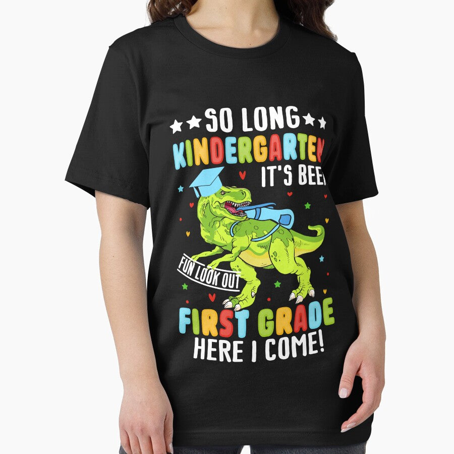 So Long Kindergarten Graduation class 2024 dinosaur kids by TeeVibesshop