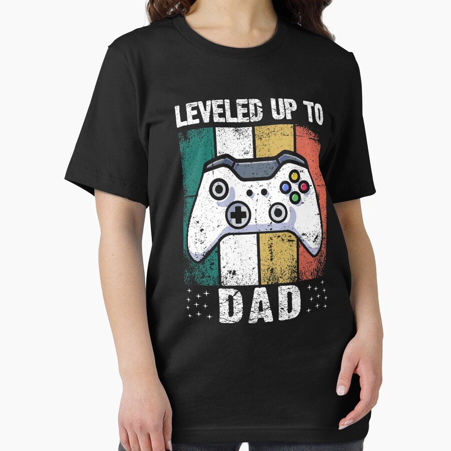 Leveled up to dad, New dad shirt, First time daddy gift idea by Majesticoo