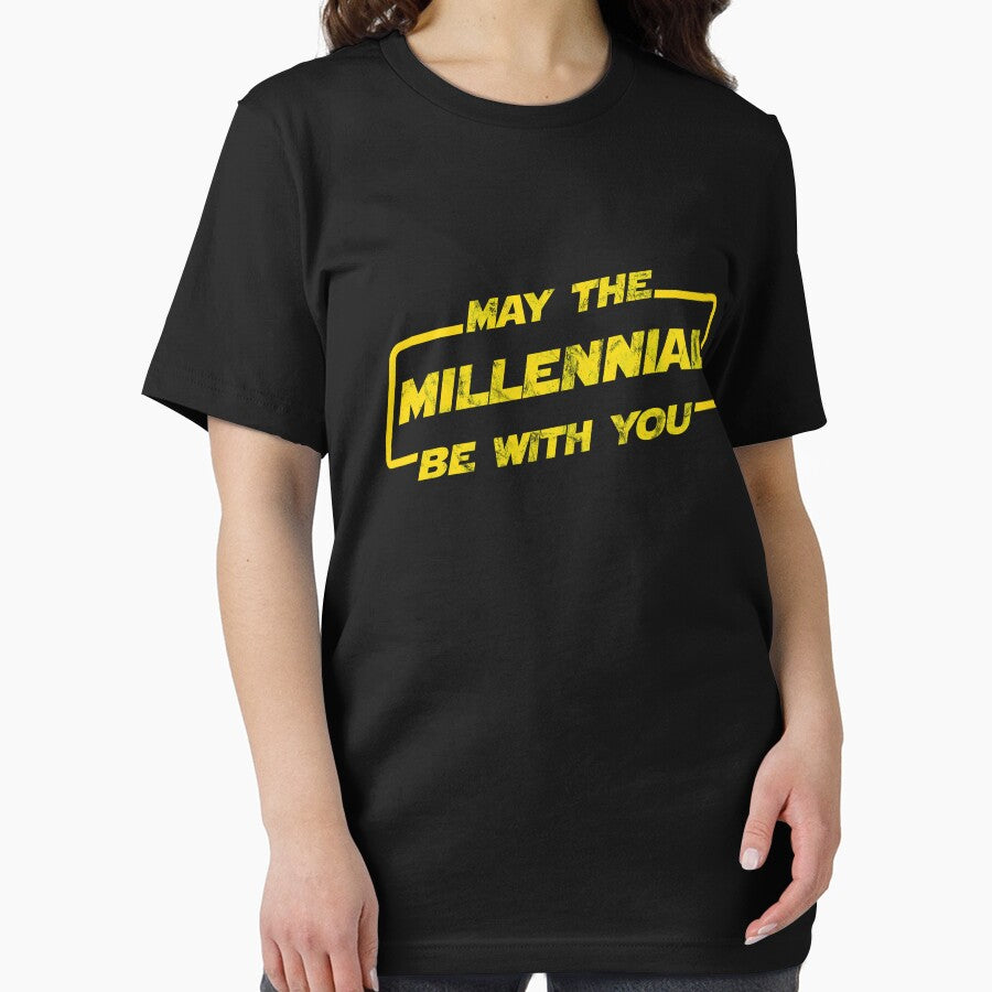 May the Millennial Be With You, Funny Birthday Gift for Millennials, Anniversary, Christmas Unisex Shirt by BKLS