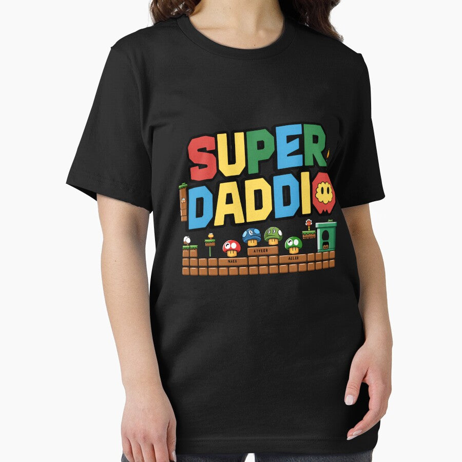 Super Daddio Funny Dad Gamer Father's Day by ViktoonShirts