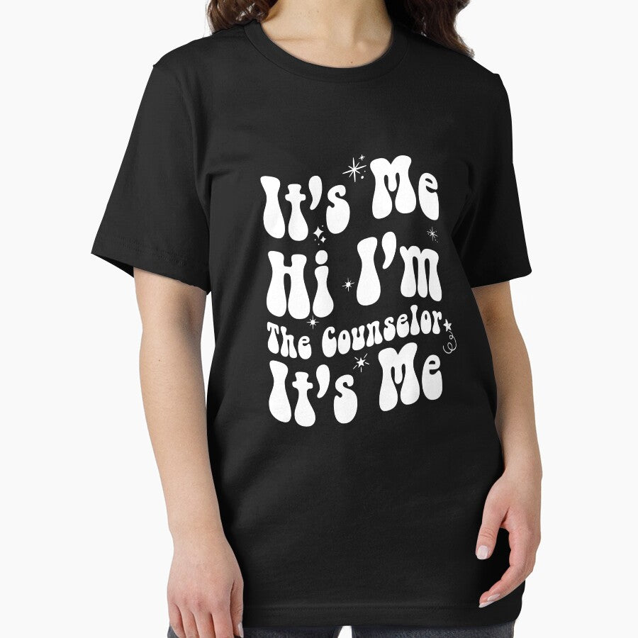 It's Me Hi I'm The Counselor It's Me Funny school Teacher Saying Essentail T-Shirt by issam-lahlou