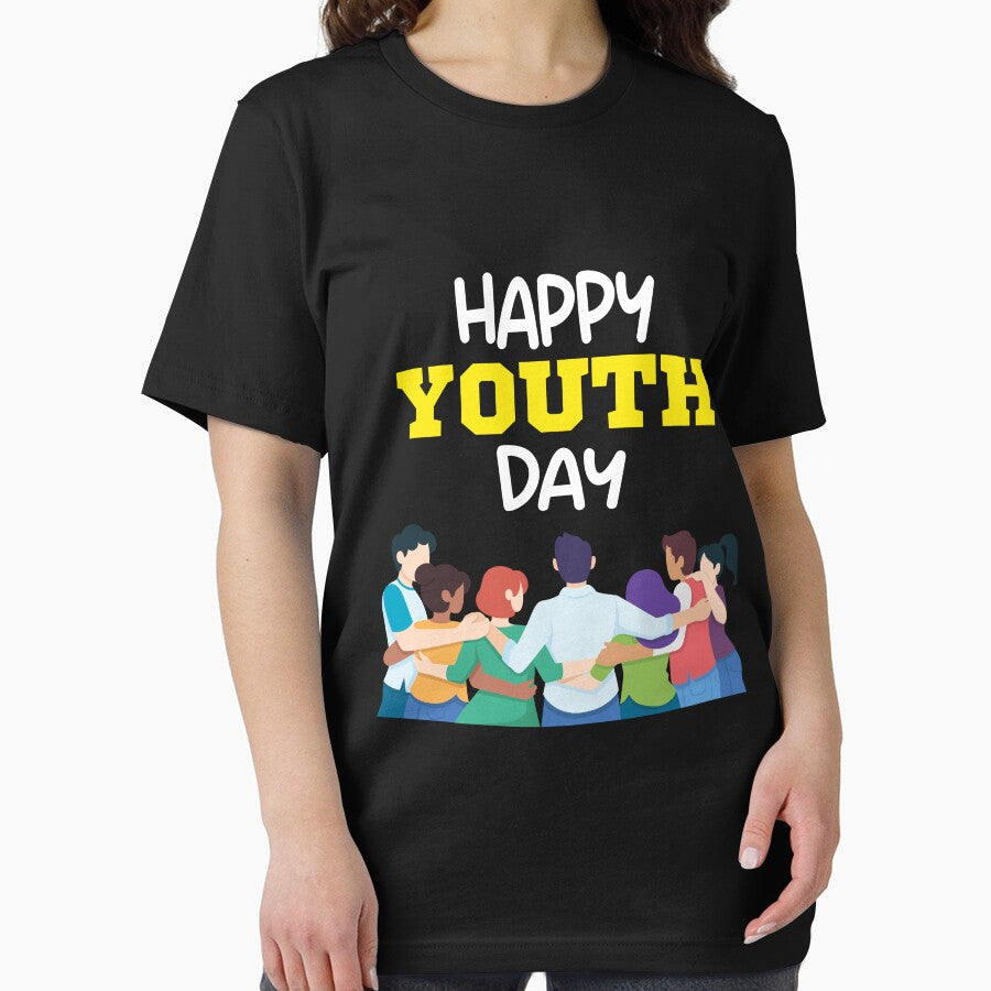 Copy of happy youth day- international youth day- held on 12 August. Classic T-shirt - GIFT by tangershop1