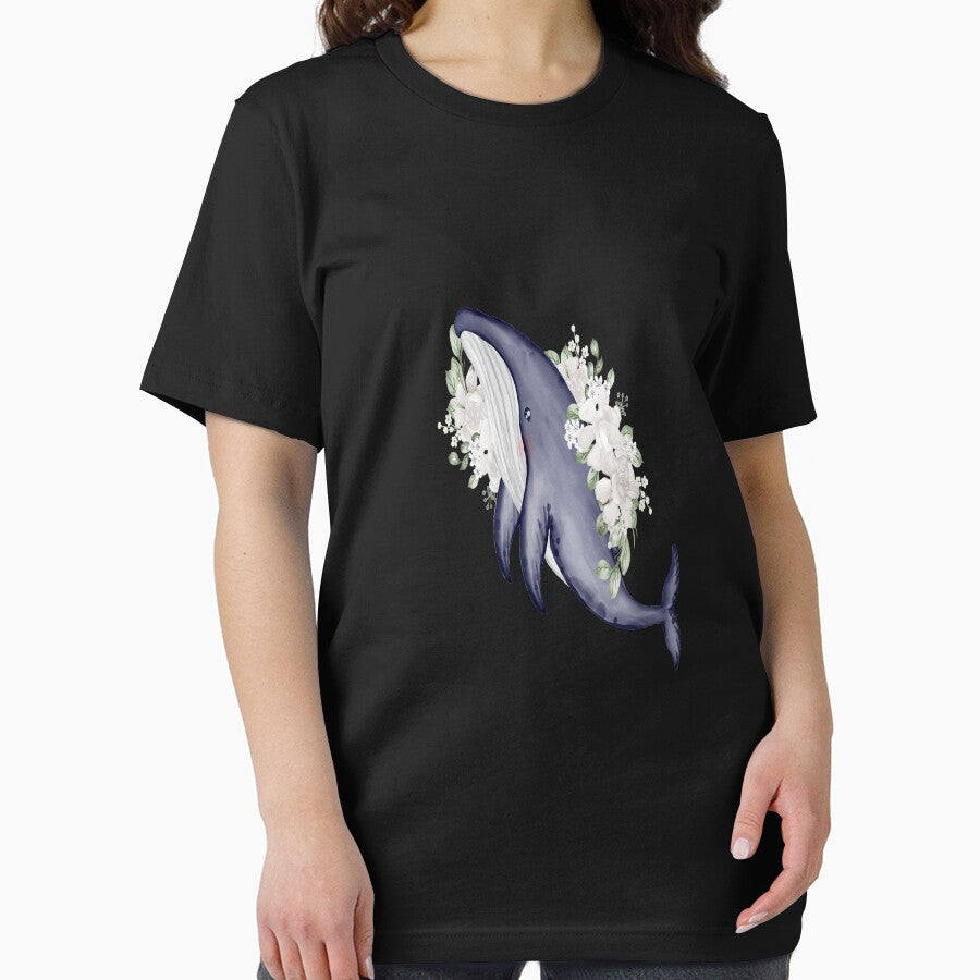 Funny Whale Hello There Gift T Shirt Orca Lover Gift by MOHAMED  El AYADI
