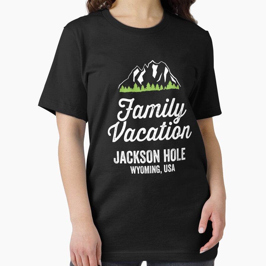 Jackson Hole Wyoming USA Family Vacation Shirt by 14thFloor