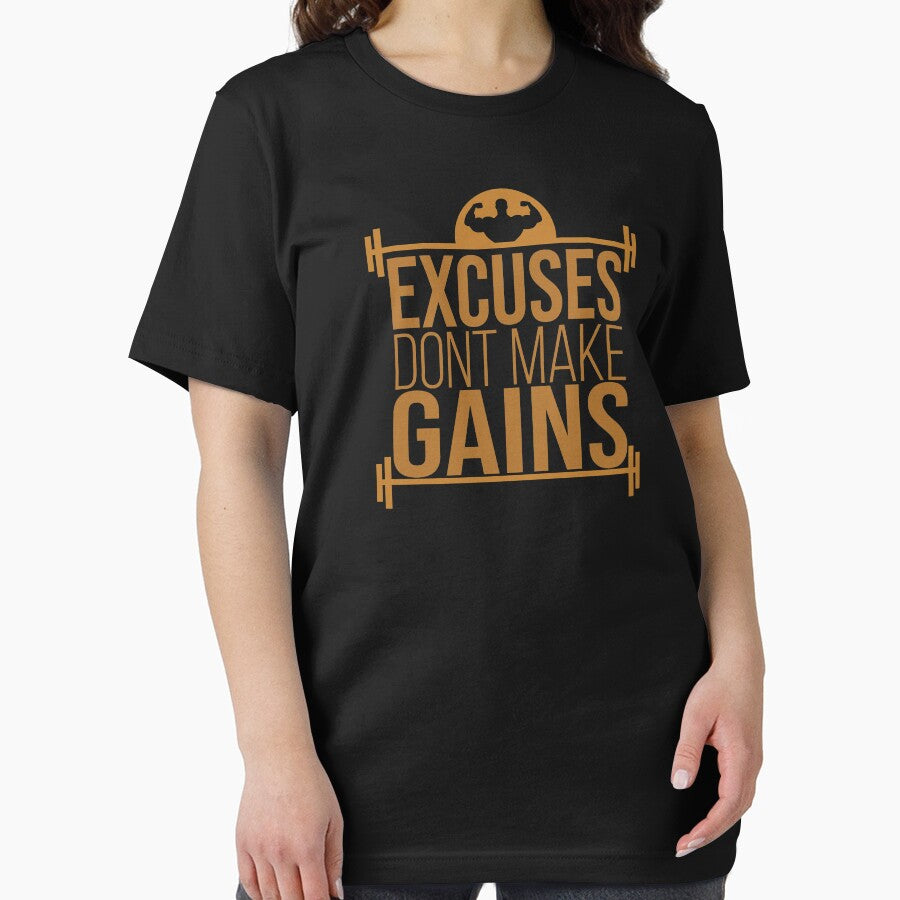 Excuses Don't Make Gains Bodybuilder Gym Gear by TeagoShirts