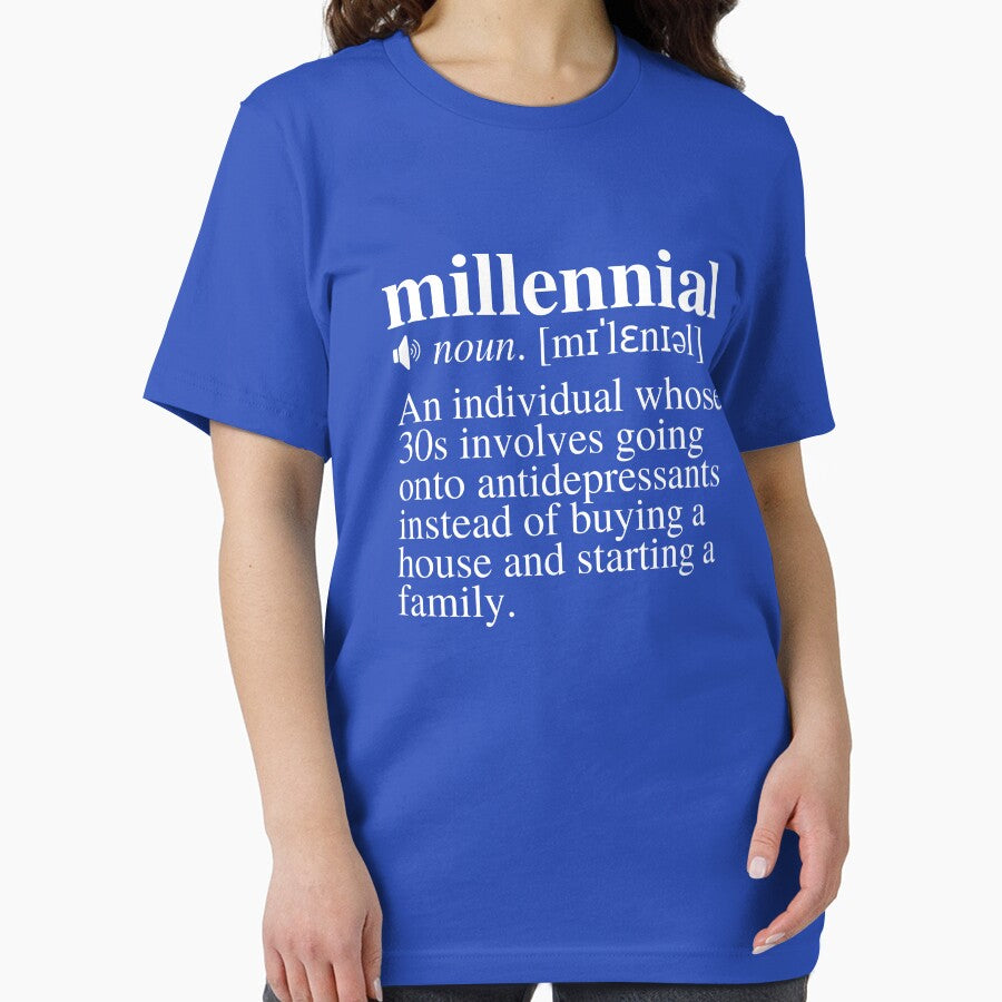 Millennial Definition #2 - The 30s Depression (Navy/Blue Background) by mind-illusions