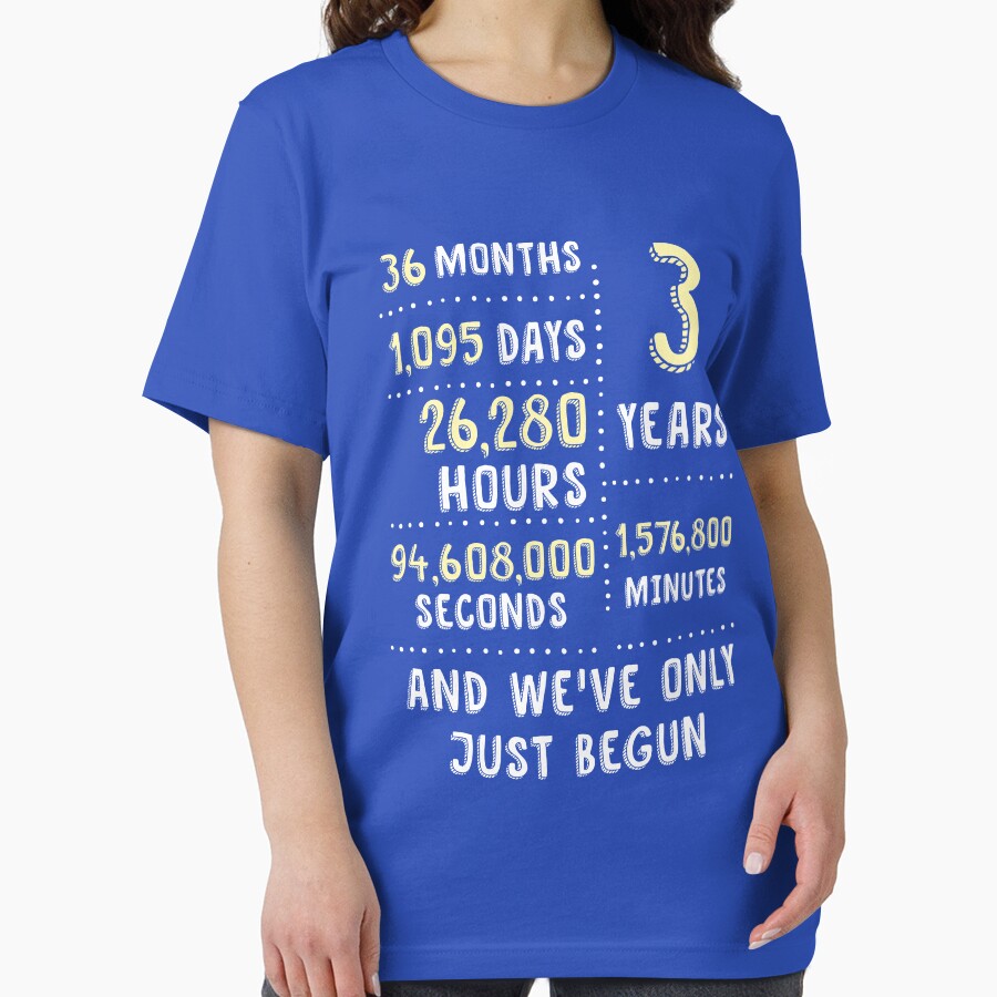 3 Years And We've Only Just Begun - 3rd Wedding Anniversary Clothing, Phone Cases And Other Gifts by MemWear