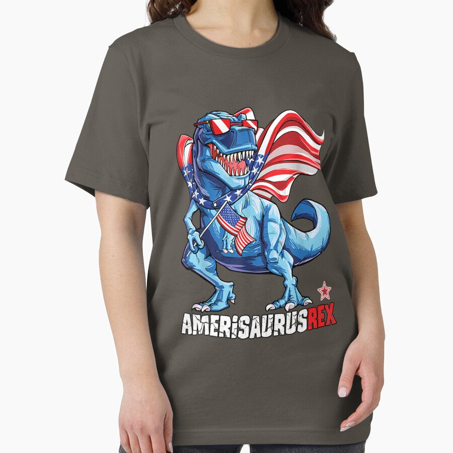 dinosaur 4th of july t kids boys men t yellow by Arandacha