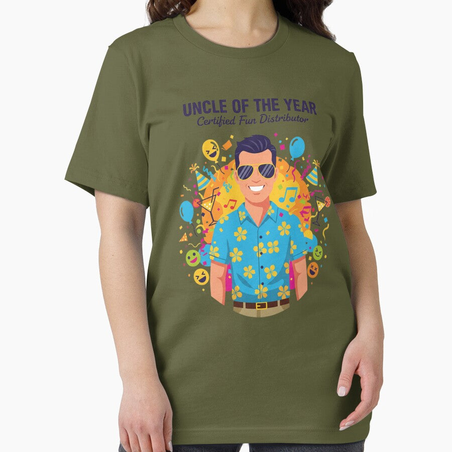 Uncle of the Year Funny Design by TeeeCrafted