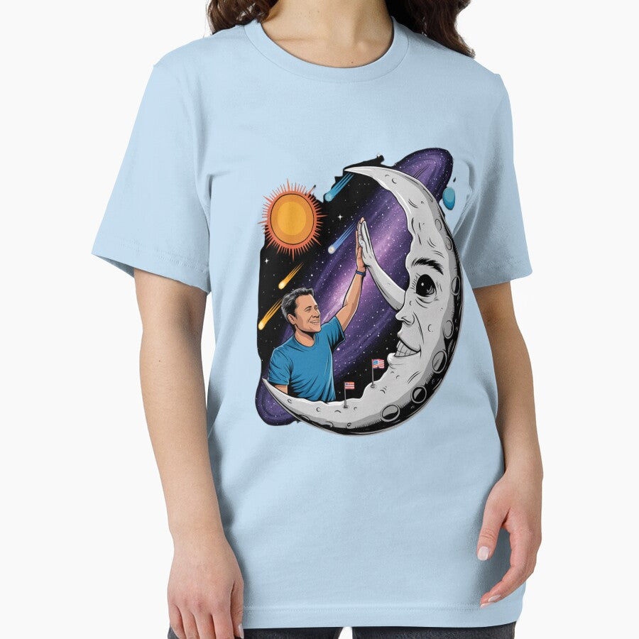 Man High Fiving The Moon by Rell1970