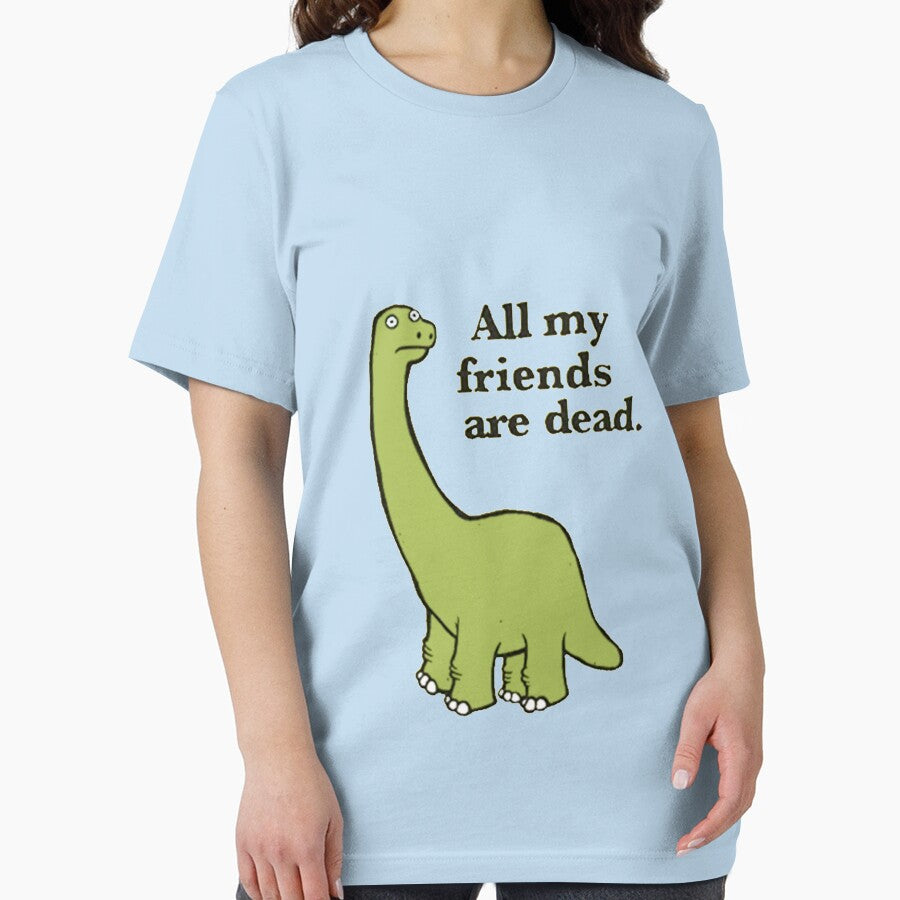 All My Friends are Dead Dinosaur Essential T-Shirt by MarcellPetranyi