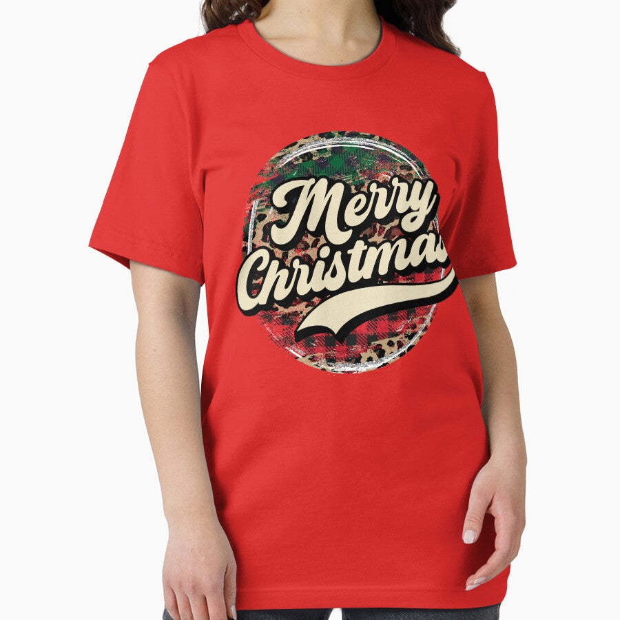 Merry Christmas Vinatge plaid leopard Christmas by Lii-Sun
