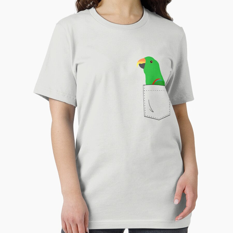 Eclectus Male Parrot In Your Front Pocket by einsteinparrot