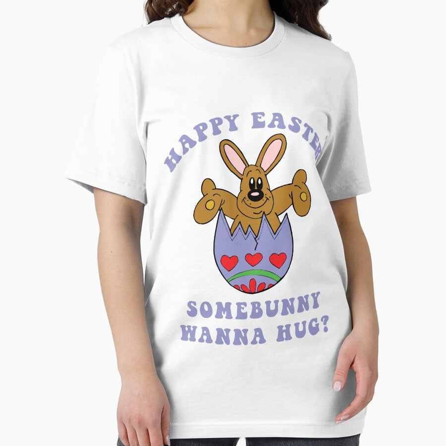 Happy Easter "Somebunny Wanna Hug?" by HolidayT-Shirts
