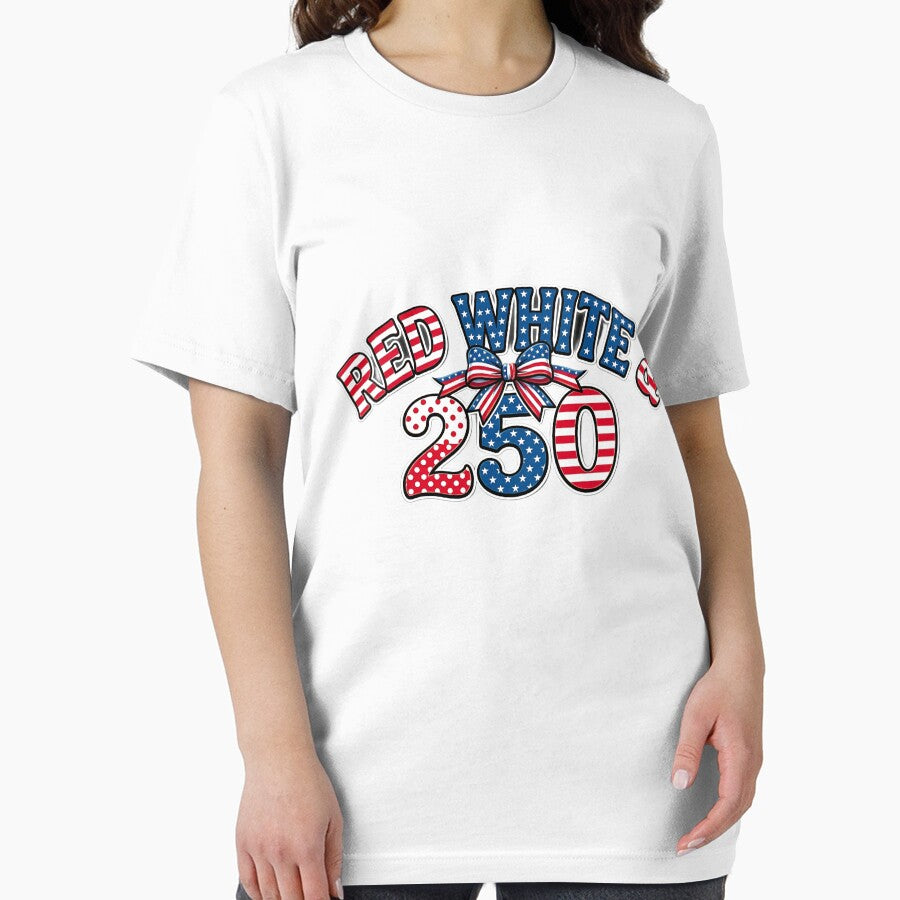Red White & 250 Patriotic America Design by VibeFusionX