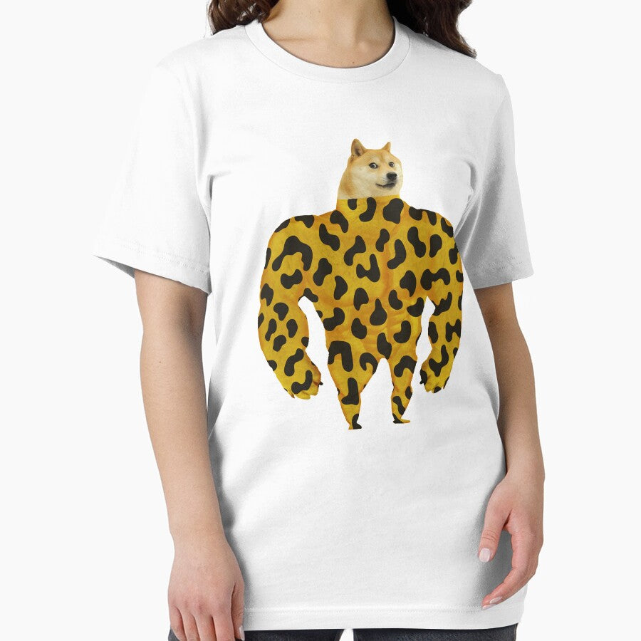 Leopard Doge Muscular DogeCoin Meme Cryptocurrency HODL by trendo