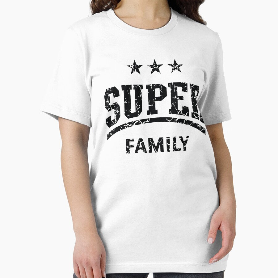 Super Family (Family / Father / Mother / Children / Vintage / Black) by MrFaulbaum